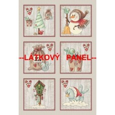 BAVLNĚNÝ PANEL - SADA větší 35 x 53 cm  MDVf49