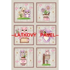 BAVLNĚNÝ PANEL - SADA větší 36 x 53 cm  MDVf2