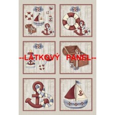 BAVLNĚNÝ PANEL - SADA větší 36 x 53 cm  MDVf30