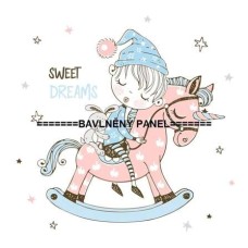 BAVLNĚNÝ PANEL DĚTSKÝ 25 x 25 cm   DOF523