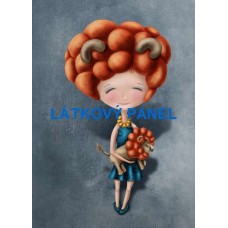 BAVLNĚNÝ PANEL Lev 7x10 cm  BSK-108