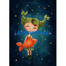 BAVLNĚNÝ PANEL Ryby 15x20 cm  BSK-122