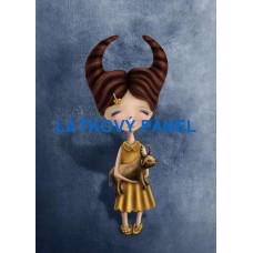 BAVLNĚNÝ PANEL Býk 22x30 cm  BSK-113