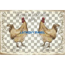 BAVLNĚNÝ PANEL  14x20 cm  vin444
