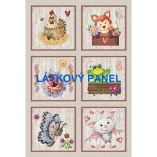 BAVLNĚNÝ PANEL - SADA větší 36x53 cm  MDVf348