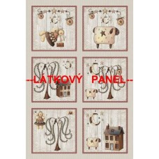 BAVLNĚNÝ PANEL - SADA větší 36 x 52 cm  MDVf36