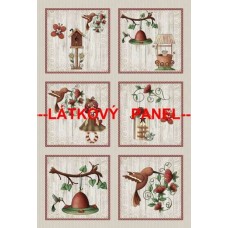 BAVLNĚNÝ PANEL - SADA větší 36 x 53 cm  MDVf35