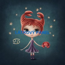 BAVLNĚNÝ PANEL Rak 25x25 cm  BSK-186
