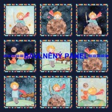Bavlněný panel Malý princ 35x35 cm   pexmp3