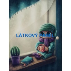 BAVLNĚNÝ PANEL sova 11x15 cm  BSK-177