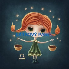 BAVLNĚNÝ PANEL Váhy 10x10 cm  BSK-190