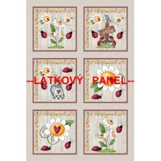 BAVLNĚNÝ PANEL - SADA 20 x 30 cm  MDMF54